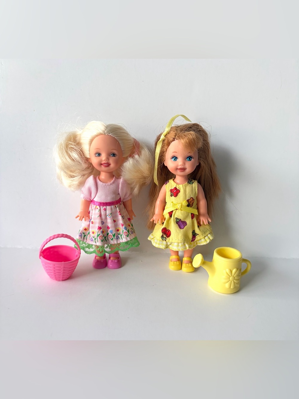 Barbie Kelly Dolls lot of 2 - spring themed